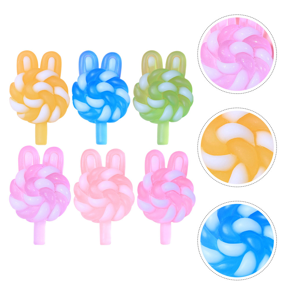 Crafting Resin - 24 piezas de dijes de piruleta