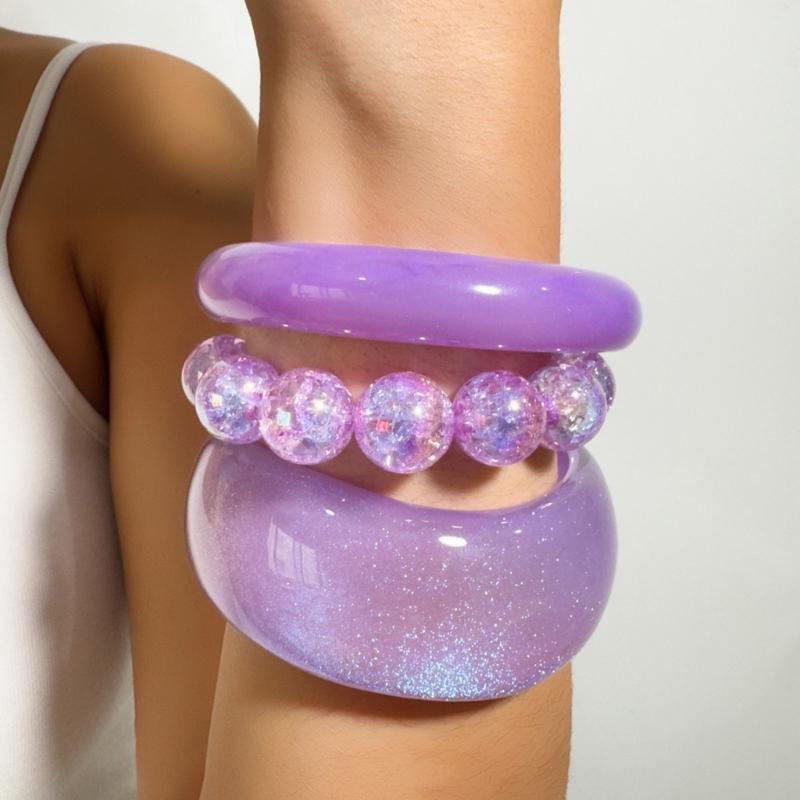 Resin Glitter Pack - P9FE Paquete 1 Juego pulsera resina