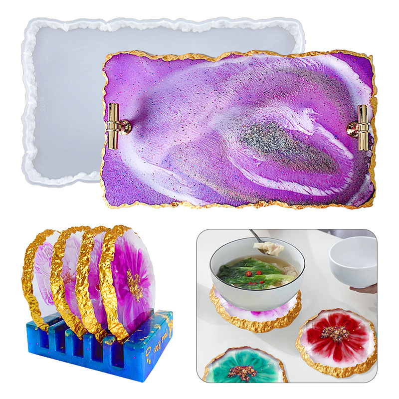 Geode Mold Silicone - DM413 Drusy posavasos Molde de resina
