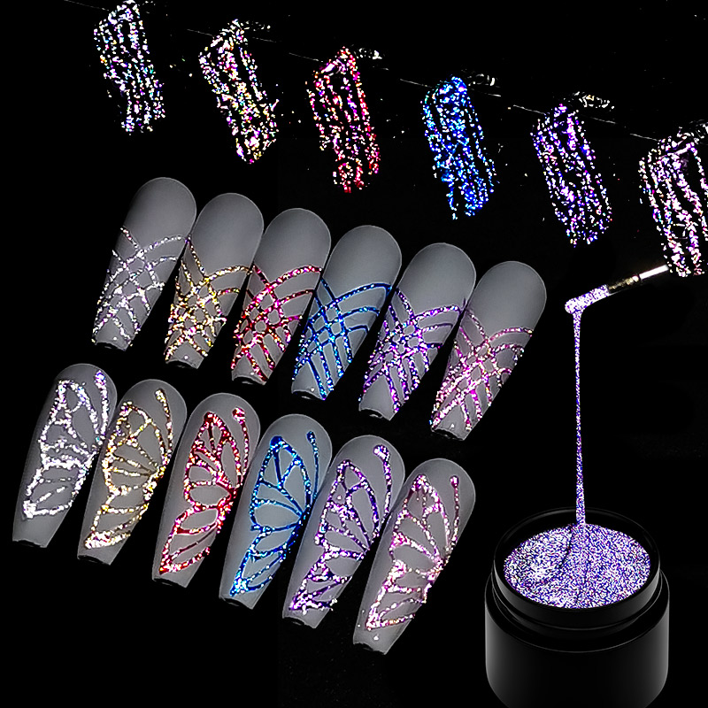 Resin Glitter Pack - Juego de 6 esmaltes de uñas