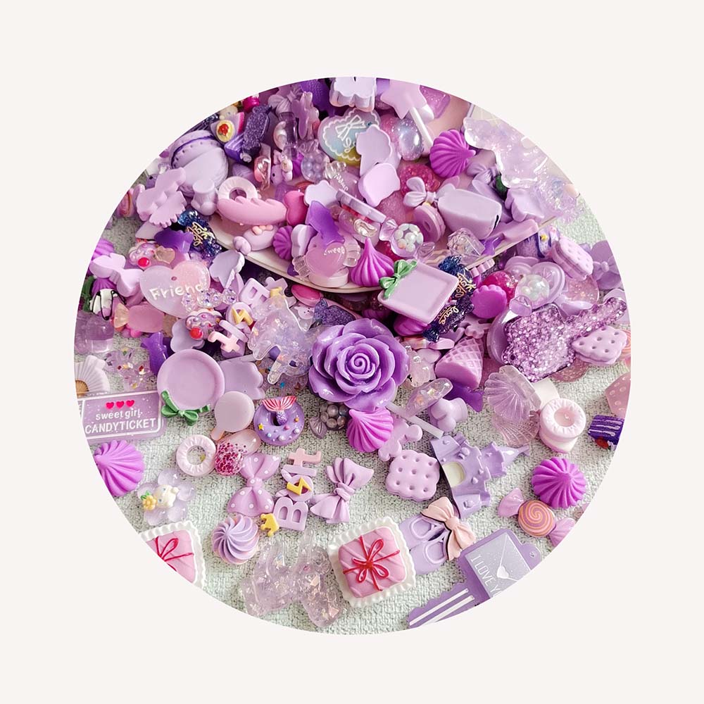 Crafting Resin - Accesorios de resina plana convexa redonda