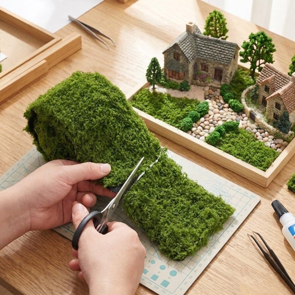 Alfombra de Musgo Artificial,  - Terrarium Moss Art reseña y precio