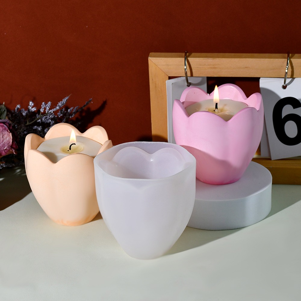 Portavelas de tulipán, moldes  - Flower Preservation Resin reseña y precio