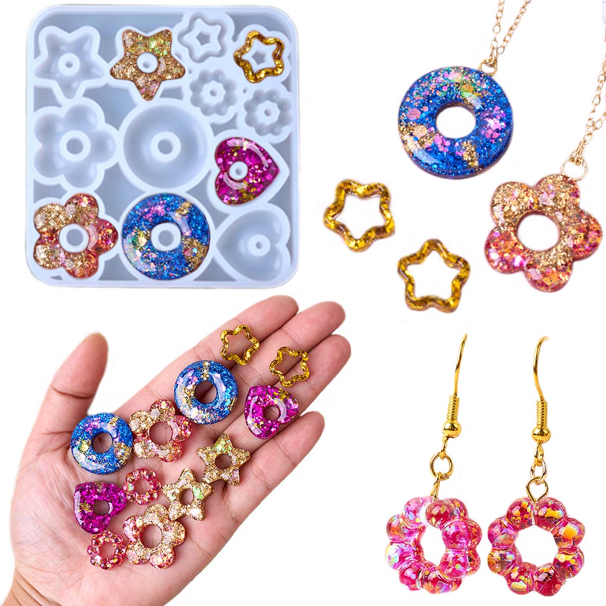 Prensa hecha a mano en uñas, l - Resin Craft Material reseña y precio