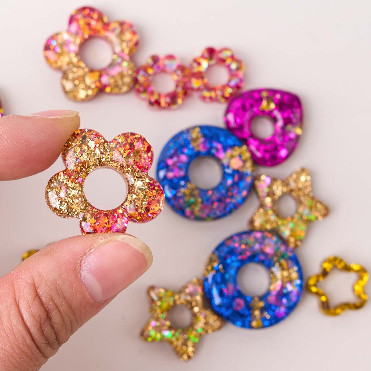 Prensa hecha a mano en uñas, l - Resin Craft Material reseña y precio