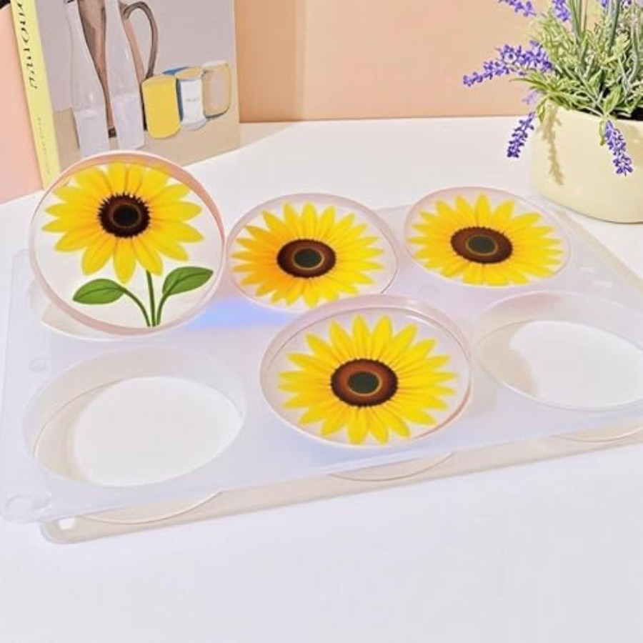 Moldes de silicona redondos pr - Flower Preservation Resin reseña y precio