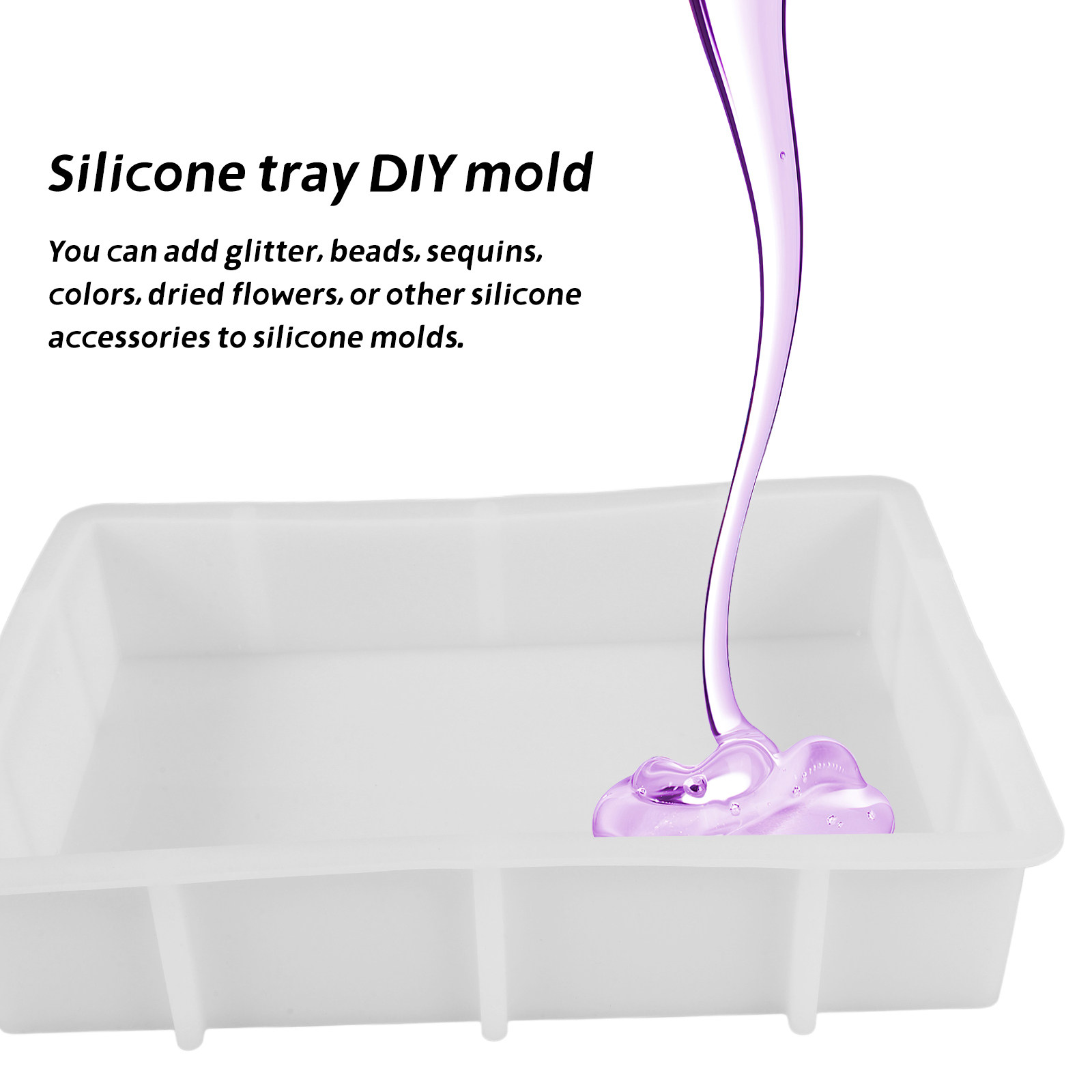 Molde de silicona rectangular  - Flower Preservation Resin reseña y precio