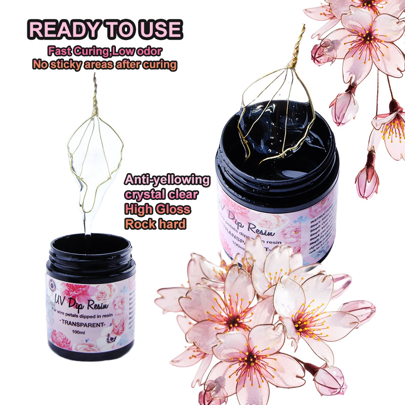 Pegamento de resina UV DIP par - Flower Preservation Resin reseña y precio
