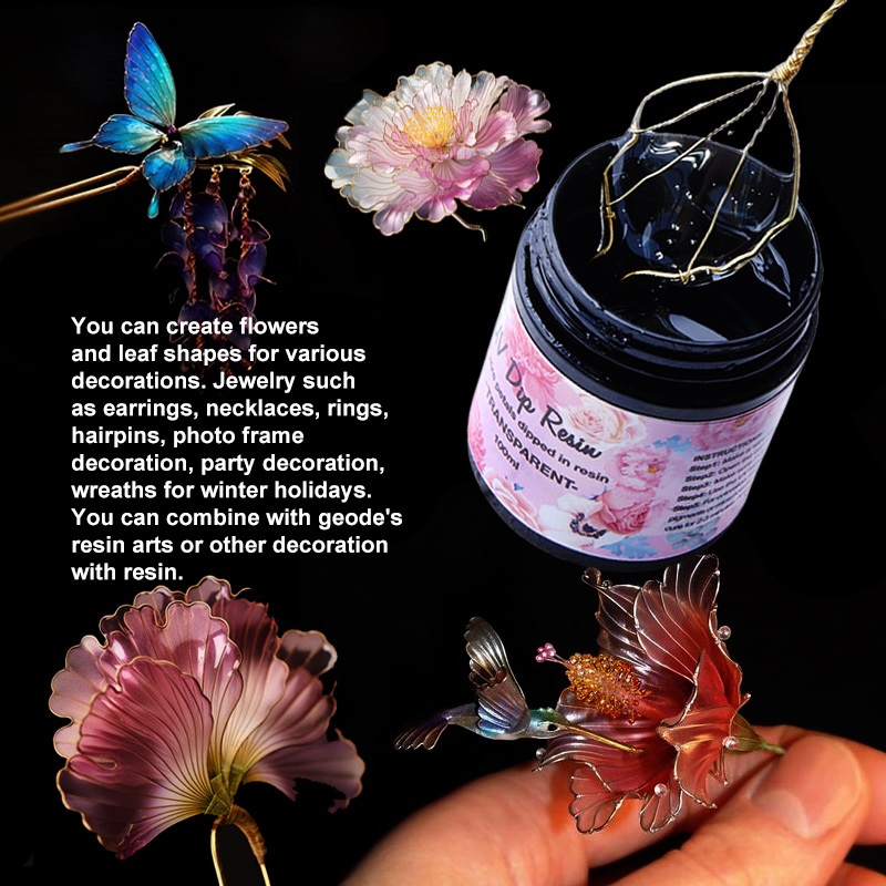 Pegamento de resina UV DIP par - Flower Preservation Resin reseña y precio