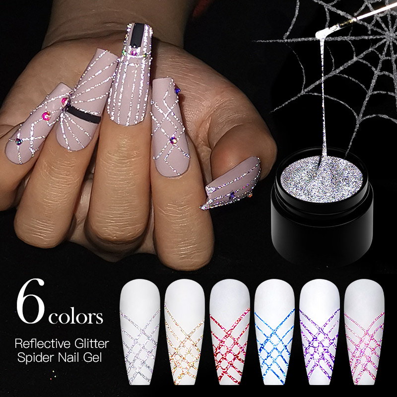 Juego de 6 esmaltes de uñas en - Resin Glitter Pack reseña y precio