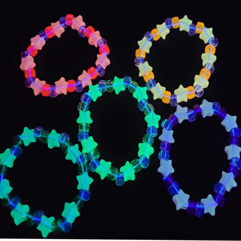 Juego de 5 pulseras kandi con  - Resin Glitter Pack reseña y precio