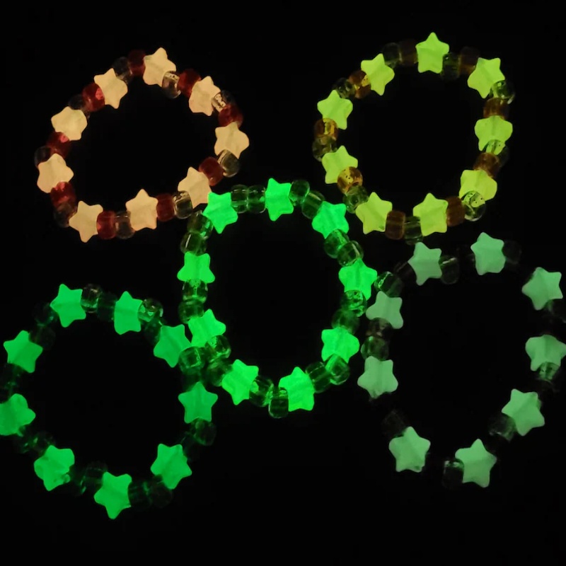 Juego de 5 pulseras kandi con  - Resin Glitter Pack reseña y precio