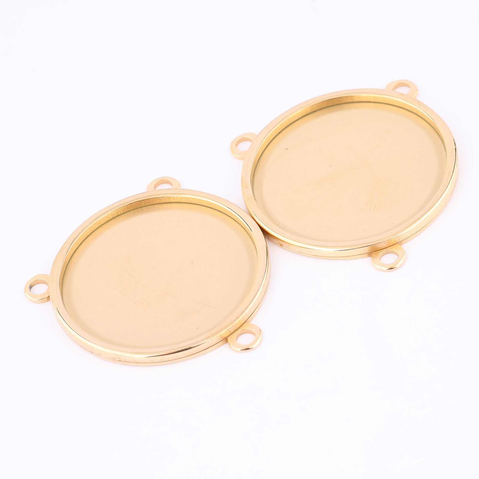 5 uds. De acero inoxidable cha - Bezels Set Pendant reseña y precio