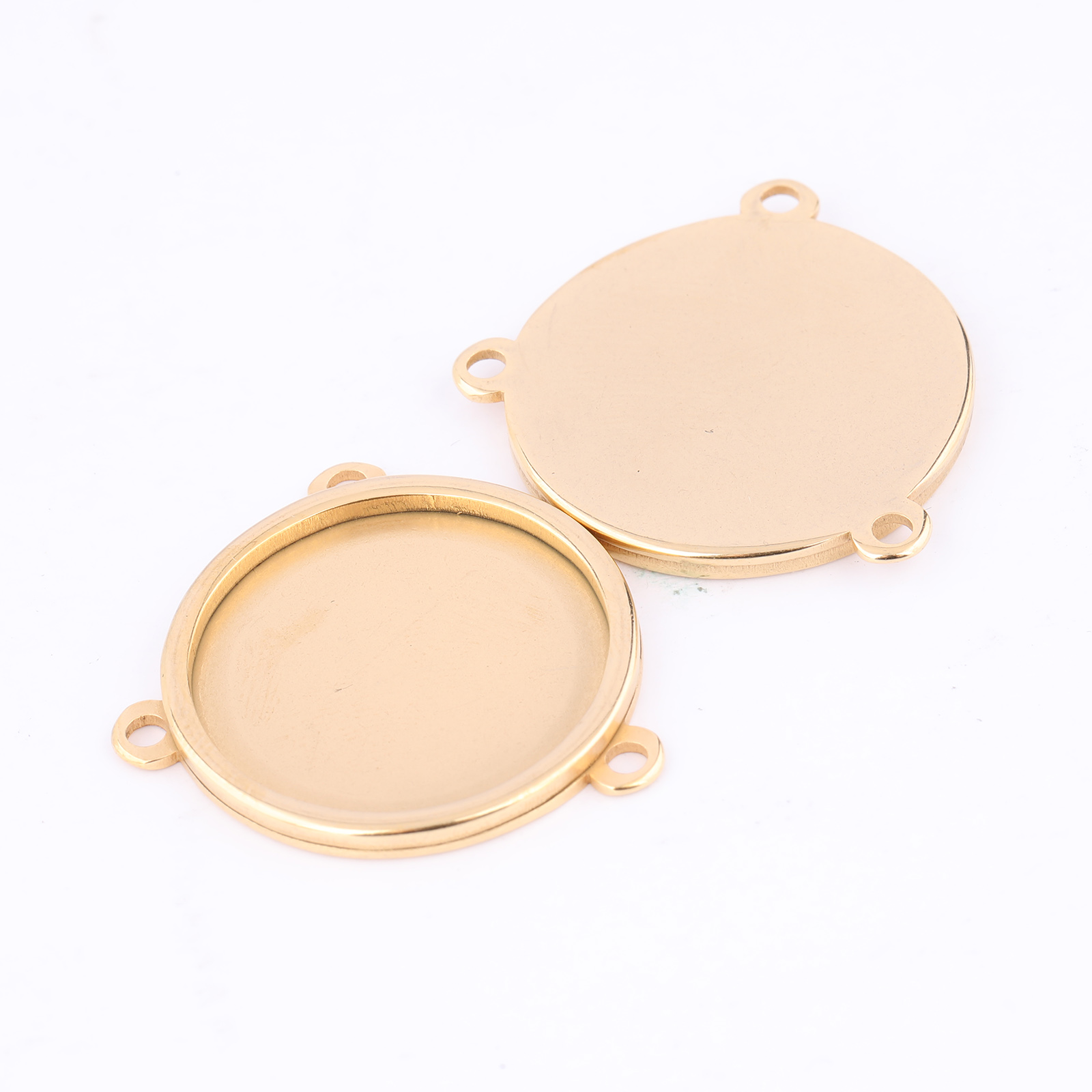 5 uds. De acero inoxidable cha - Bezels Set Pendant reseña y precio